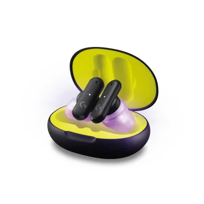 Logitech G FITS True Wireless Black Геймърски слушалки тапи с микрофон