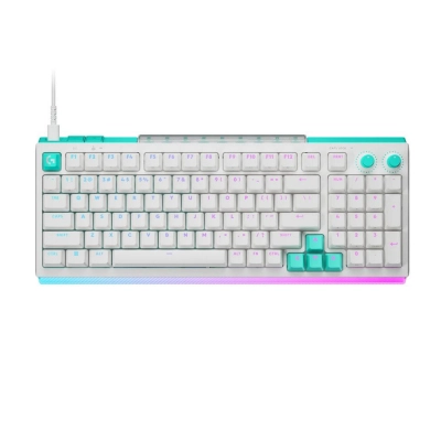 Logitech G512 X 98 White 98% 8K Геймърска TMR аналогово-механична клавиатура с Kailh Tactile суичове