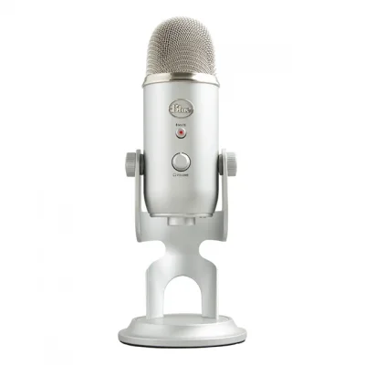 Logitech YETI Silver Настолен геймърски микрофон за стрийминг