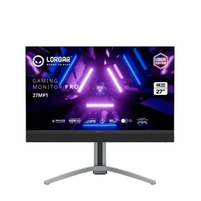 Lorgar 27MP1 27" IPS, 160Hz, 1ms, 4K UHD (3840 x 2160), AMD FreeSync, HDR 1000 Геймърски монитор