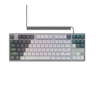 Lorgar Azar 514 TKL White Геймърска механична клавиатура с Lorgar Dream Purple суичове