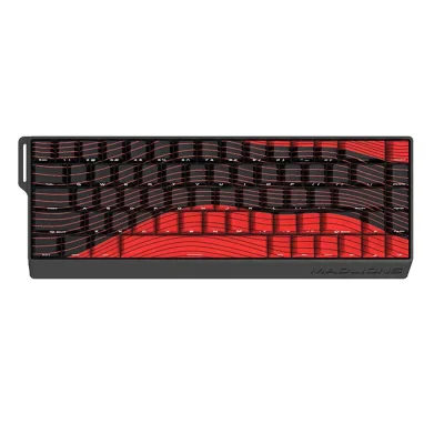 Madlions FIRE 68 ULTRA Black 8K RGB Геймърска механична клавиатура с Gateron Magnetic Jade регулируеми суичове