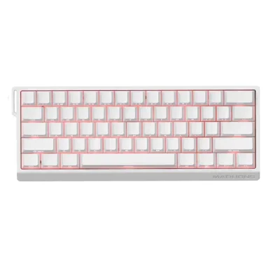 Madlions MAD 60 HE White 1K RGB Геймърска механична клавиатура с Magnetic Amber Pro регулируеми суичове
