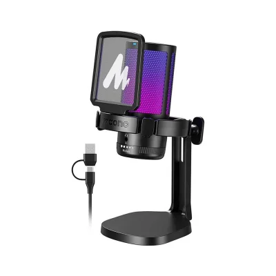 Maono DGM20 GamerWave Black USB Настолен геймърски микрофон