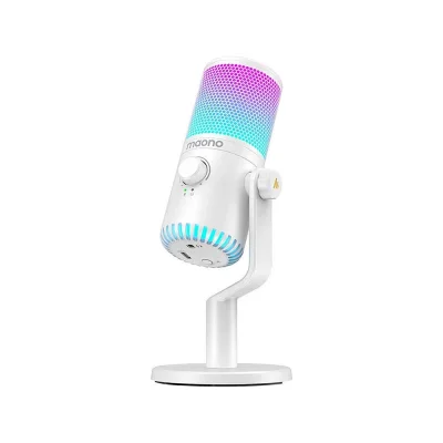 Maono DM30RGB White USB Настолен геймърски микрофон