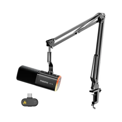 Maono PD100WS Black безжичен динамичен микрофон с рамо