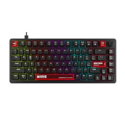 Marvo Arma 82 KG936 Механична геймърска клавиатура с TNT Peach суичове