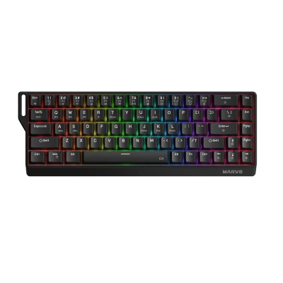 Marvo Saber KG965W Black Геймърска безжична механична клавиатура с Marvo Banana Crystal Linear суичове