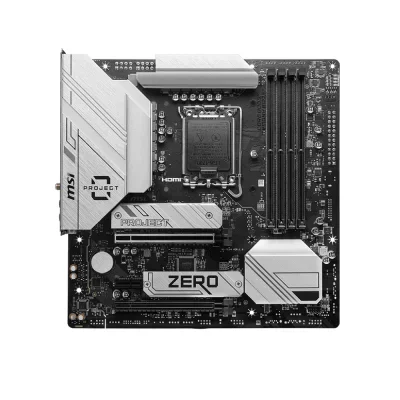 MSI B760M PROJECT ZERO, LGA 1700, DDR5, WIFI Дънна платка