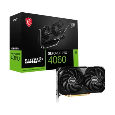 MSI GeForce RTX 4060 VENTUS 2X BLACK 8GB GDDR6 OC Edition Видео карта