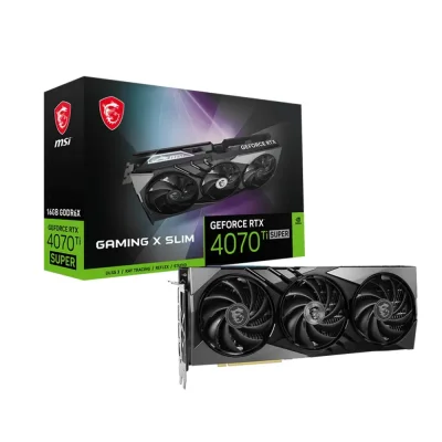 MSI GeForce RTX 4070 Ti SUPER 16GB GDDR6X GAMING X SLIM Видео карта