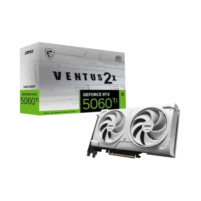 MSI GeForce RTX 5060 Ti VENTUS 2X OC WHITE PLUS, 16GB GDDR7 Видео карта