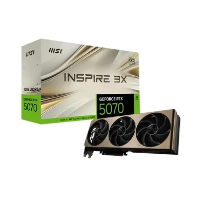 MSI GeForce RTX 5070 INSPIRE 3X OC, 12GB GDDR7 Видео карта