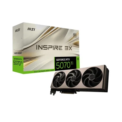 MSI GeForce RTX 5070 Ti INSPIRE 3X OC, 16GB GDDR7 Видео карта