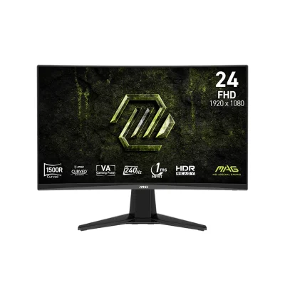 MSI MAG 245C X24 23.6" VA, 240Hz, 1ms, Full HD (1920 x 1080), AMD FreeSync Premium, HDR Ready, 1500R Извит геймърски монитор