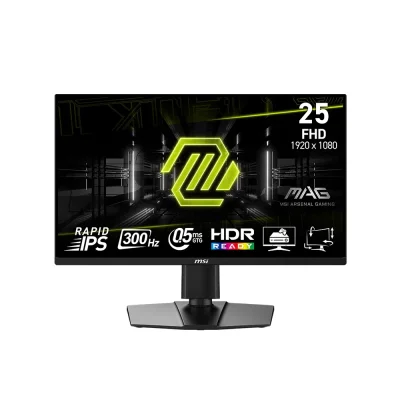 MSI MAG 255PXF 24.5" IPS, 300Hz, 0.5ms, Full HD (1920 x 1080), AMD FreeSync Premium, HDR Ready Геймърски монитор