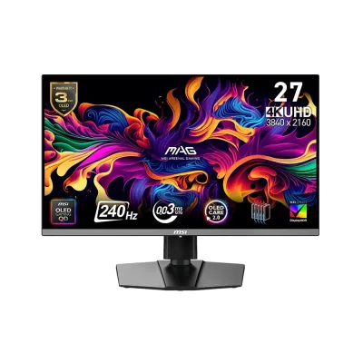 MSI MAG 272UP X24 26.5" QD-OLED, 240Hz, 0.03ms, 4K UHD (3840 x 2160), AMD FreeSync Premium Pro, VESA ClearMR 13000, VESA DisplayHDR True Black 400 Геймърски монитор