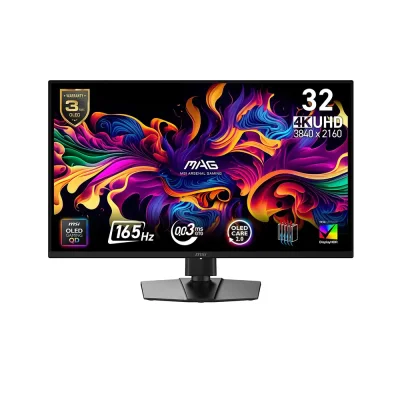 MSI MAG 322UP QD-OLED E16, 31.5'' QD-OLED, 4K UHD (3840x2160), 165Hz, 0.03 ms, DisplayHDR True Black 400 Геймърски монитор