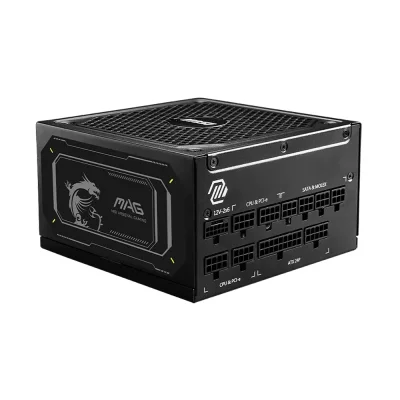 MSI MAG A1000GL PCIE5 II 1000 W, 80 PLUS Gold, Модулно, PCIe 5.1, ATX 3.1 Захранване за компютър