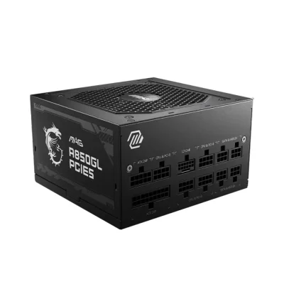 MSI MAG A850GL PCIE5, 850W, 80 Plus Gold, Fully Modular Захранване за компютър