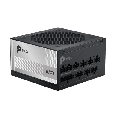 MSI PRO A1000PL PCIE5 1000W, 80 PLUS Platinum, Модулно, PCIe 5.1, ATX 3.1 Захранване за компютър