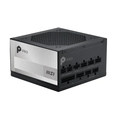 MSI PRO A850PL PCIE5 850 W, 80 Plus Platinum, Модулно, PCIe 5.1, ATX 3.1 Захранване за компютър
