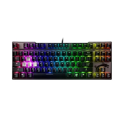 MSI Vigor GK70 Геймърска механична клавиатура с Cherry MX RGB Red суичове