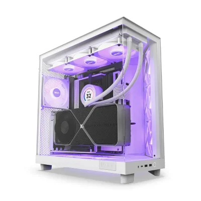 NZXT H6 Flow RGB Matte White Компютърна кутия