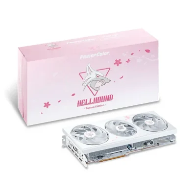 Powercolor Hellhound Sakura AMD Radeon RX 7800 XT 16GB GDDR6 Limited Edition Видео карта