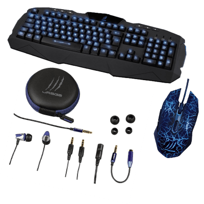 Hama uRage промо комплект от мишка и клавиатура Hama uRage Illuminated и слушалки тапи Hama uRage Earbuds