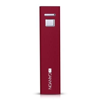 CANYON 2600 mAh Портативна батерия, червена, CNE-CSPB26R