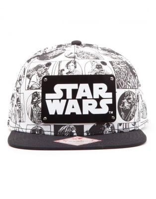 Star Wars Comic Style Snapback шапка с козирка и метална плочка