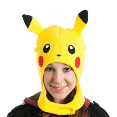 Pokemon Pikachu Face with Ears шапка