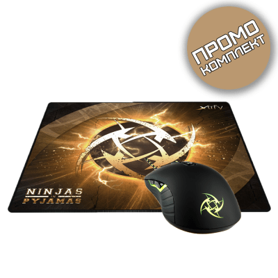Xtrfy XG M2 NiP + Xtrfy NiP Lightning Large Комплект Мишка и пад