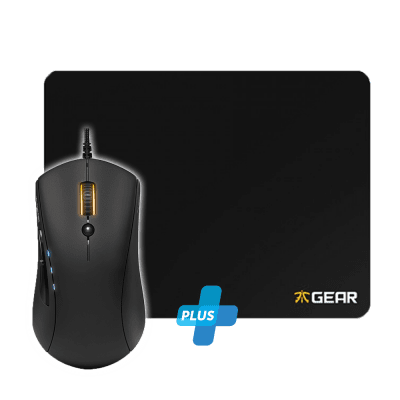 Комплект мишка Fnatic Gear Flick и пад за мишка Fnatic Gear Focus G1 XL