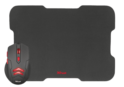Trust Ziva Gaming Mouse with mouse pad Геймърски комплект от мишка и пад