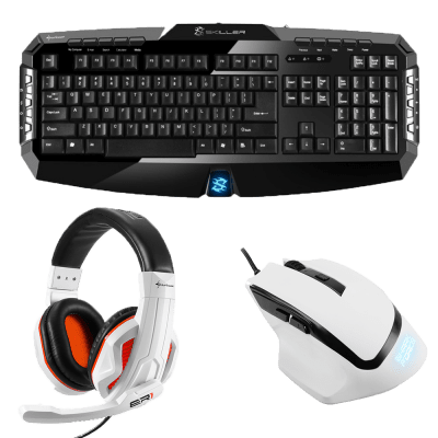 Sharkoon Starter Pack Комплект клавиатура, мишка и слушалки