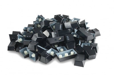 Glorious ABS Doubleshot 104 Black Комплект капачки за механични клавиатури
