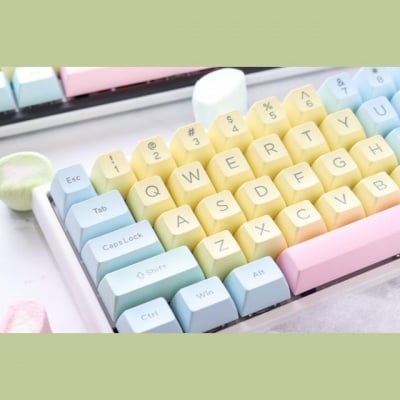 Ducky Cotton Candy 108 Keycap Set ABS Double-Shot Комплект капачки за механични клавиатури