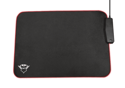 Trust GXT 765 Glide-Flex RGB Геймърски пад за мишка с подсветка и USB хъб