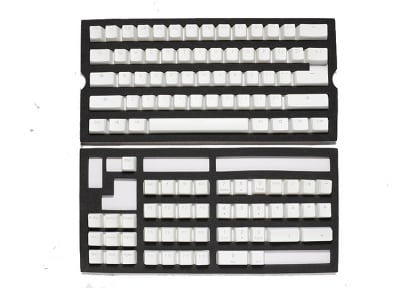Ducky Pudding White 108-Keycap Set PBT Double-Shot US Layout Комплект капачки за механични клавиатури