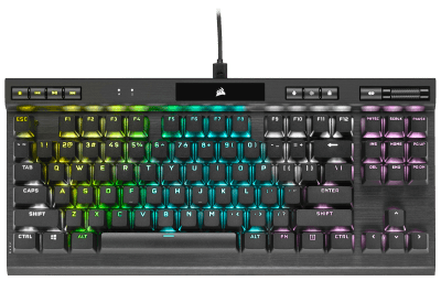 Corsair K70 RGB TKL Геймръска механична клавиатура с Cherry MX Red суичове