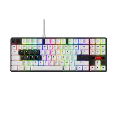 Pulsar PCMK 2 HE TKL White 8K Геймърска механична клавиатура с Gateron x Pulsar Magnetic регулируеми суичове