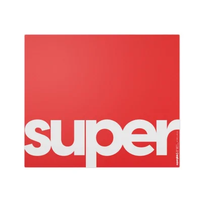 Pulsar Superglide Glass Mousepad v3 XL Type-S Red Стъклен геймърски пад за мишка