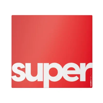 Pulsar Superglide Glass Mousepad v3 XLE Type-S Red Стъклен геймърски пад за мишка