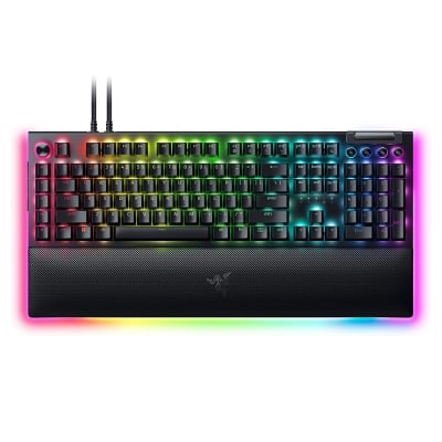 Razer BlackWidow V4 Pro Геймърска механична клавиатура с Razer Green суичове