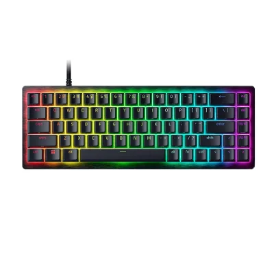Razer Huntsman V3 HE Mini 65% Magnetic 8K Геймърска механична клавиатура с Razer Hall Effect Magnetic регулируеми суичове