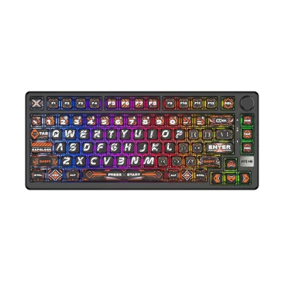 Royal Kludge M75 HE Hephaestus Геймърска механична клавиатура с RK Mint регулируеми суичове