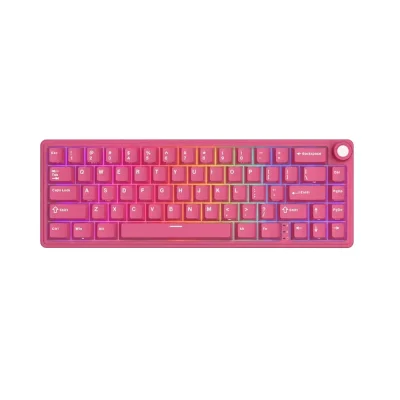 Royal Kludge R65 Berry Red Hot-Swappable Геймърска механична клавиатура с RK Linear Cream суичове
