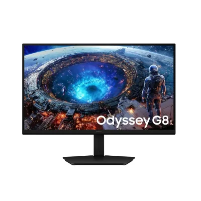 Samsung Odyssey G8 LS27HG806EFXEN 27'' IPS, Dual Mode 360Hz / 180Hz, 1ms, 5K Ultra HD+ (5120 x 2880), AMD FreeSync Premium, HDR10+ Геймърски монитор